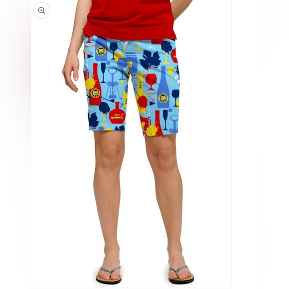 Loudmouth Fairway Corksoaker Bermuda shorts Size 12 - Picture 1 of 15